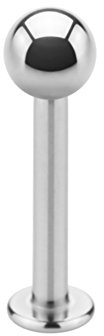 eeddoo Piercing Labret Madonna Monroe Silber Titan Stärke: 1,2 mm Länge: 10 mm