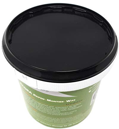 DWT-Germany 101425 1kg Reifenmontagepaste Montagewax Reifenmontierpaste Montagepaste Schwarz