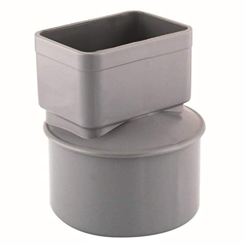 Manchon/Manchette PVC Ø 100 pour sortie gouttiere 82 x 56 mm