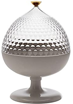 Kartell Pumo, Contenitore/Centrotavola, Trasparente e Bianco