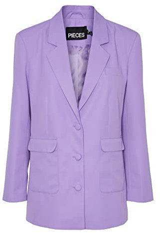 PIECES Pcblayke LS Blazer, Paisley Purple, XS Donna
