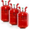 Party Factory – Helium Gasflasche 2x 200L für ca. 90 Luftballons – Partydeko Ballongas Flasche für Latex-, LED- & Folienballons – Einwegflaschen mit Knick-Füllventil – Für viele Dekoanlässe