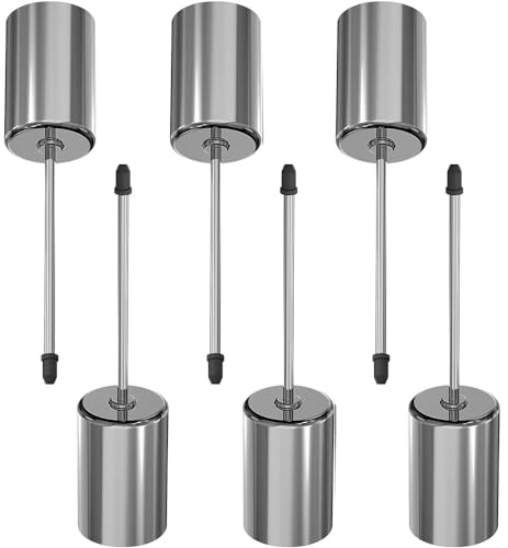 6 stycken stavljushållare, adventskrans, silver, adventskrans, ljushållare silver, ljusstift för stavljus, ljusstake, adventskrans, metall ljusstakar, ljushållare med spik (silver)