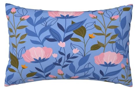 Kissenbezug 40x60 cm 2er Set Herbst Deko Kissen Violett, Blume Kissenbezug, Rechteckig Kissenbezüge, Weicher Sofakissen, Kissenhülle Herbst, Zier Kissen Aesthetic, Couch Deko Schlafzimme Gifts,J551