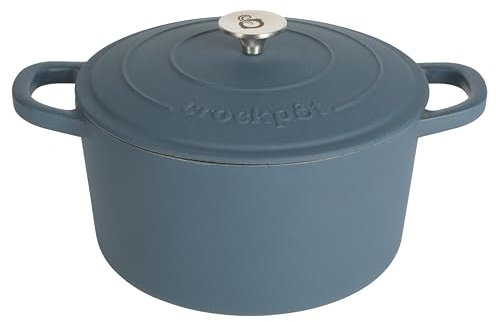 Crock Pot Artisan - Forno olandese rotondo, 7 litri, colore: Blu navy opaco