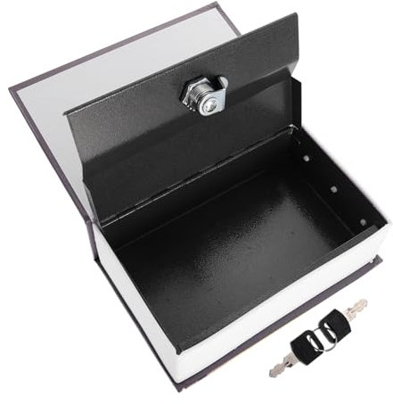 Homoyoyo Buchtresor Vintage Stil Mit Schlüssel Kreative Buchform Aufbewahrungsbox Sicheren Verwahrung Von Geld Schmuck Und Wertsachen Für