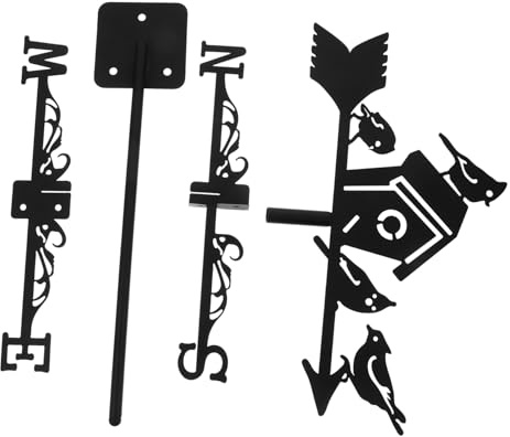 ANDRESLAD Girouette Décorative avec Oiseau Et Indicateur De Direction pour Ou Toit Outil De Mesure Vent Et Ornement Extérieur