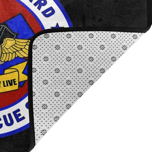 USCG Asts (Helicopter Rescue Swimmers) Living Room Carpet - Bedroom Carpet Non-Slip Floor mat Decorative 60X39in