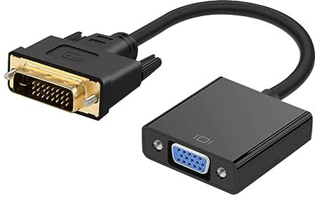 KONTONTY Adattatore Convertitore Video Dvi Maschio a Vga Femmina 1080P Cavo Dvi 1 25 Pin Adattatore Dvi-Vga per Tv e Computer Laptop