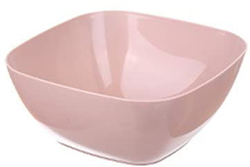 TEEKU Piatto per frutta in plastica colorato, cestino da 3 gradi, per snack, cucina, sala da pranzo, bar, sala da pranzo (rosa, taglia unica)