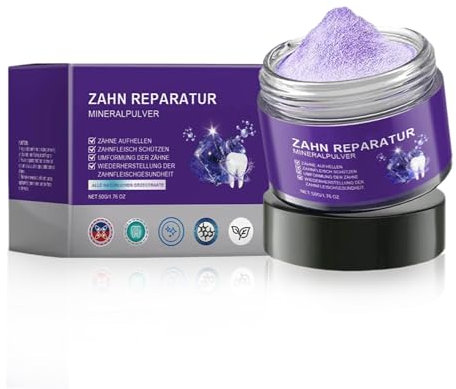 Zahnreparatur Mineralpulver, Natürliche Zahnstärkung & Zahnfleischpflege, Sanfte Aufhellung & Beruhigung des Zahnfleisches, Zahn Reparatur Pulver