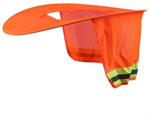 Casco da costruzione riflettente con design confortevole per una maggiore usura durante i progetti all'aperto (arancione)