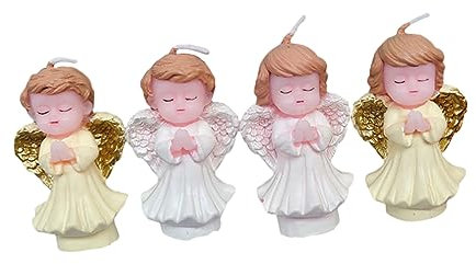 POPETPOP 4stücke Engelskerzen Für Kindergeburtstag Lustige Dekorative Tortenk Candles Für Feiern Sicher Und Kinderfreundlich Für Partys Und Events