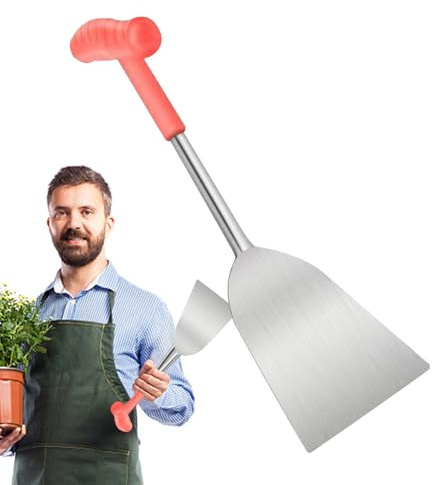 Uhngw Pala de - Pala para Ajo | Herramienta para Desherbar Jardín y Trasplantador de Mano para Jardinería, Césped, Paisajismo, Playa, Senderismo, Supervivencia, Campo, Nieve, Plantación y