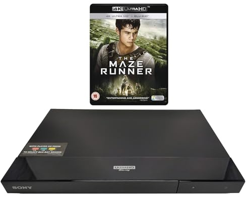 MultiRegionMagic Blu-ray Player Compatible with Sony UBP-X700/K Multi-Region, Blu-ray A, B & C and DVD 0-8, 4K Ultra HD - Dolby Vision - With The Maze Runner UHD 4K Disc.