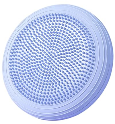 predolo Cojín de Equilibrio Inflable para Ejercicios, Asiento Mecedor Versátil, Asiento Sensorial para Escribir, Trabajar, Leer O Jugar en El Gimnasio, Azul