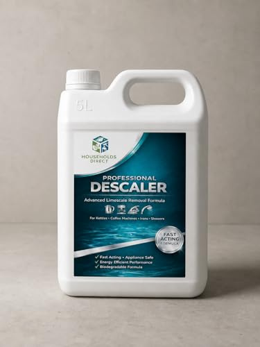 Households Direct Professional Descaler, 5L, Heavy Duty Limescale Remover for Coffee Machines, Kettles, Irons and Showers