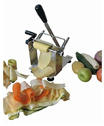 Louis Tellier - Coupe lanières en Acier Inoxydable - avec Levier - Fabriqué en France - Coupe Ruban pour Fruits et légumes