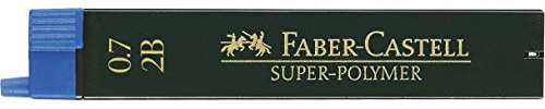 Faber-Castell - Feinminen 2B, 0.7 mm, 12 SUPER-POLYMER Minen im Set