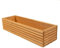 BOGATECO Blumenkasten aus Holz | Pflanzkasten | Blumentopf 64 x 20 x 14,5cm | Kräutertopf für zu Hause Garten Balkon Terrasse | Topf mit Kunststoffeinsatz | Imprägniert | Hellbraun