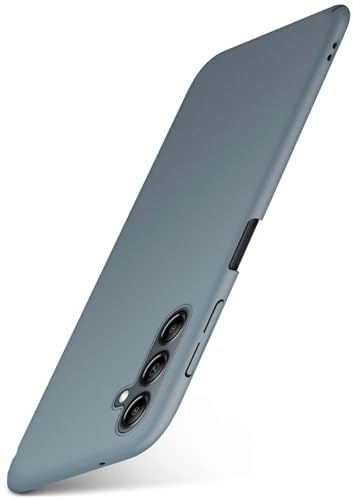 moex für Samsung Galaxy A14 (4G/5G) Hülle Ultra Dünn, Schutzhülle mit erhöhtem Kameraschutz, Slim Cover Hardcase Backcover, Dünnste Handyhülle Minimalistisch Alpha Case, Matt Taupe