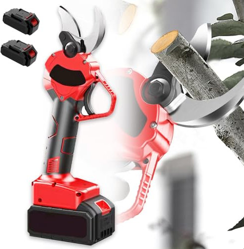 ERSINIAN Forbici elettriche da potatura Forbici elettriche da potatura Senza Fili da 500 W con Set di Lame di Ricambio per Giardinaggio e potatura degli Alberi