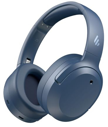 Edifier W820NB Plus Gen 2 - Casque Audio Over-Ear Sans Fil Pliable à Réduction de Bruit(ANC -49 dB), LDAC Hi-Res, Autonomie 88h, Son Spatial, Appels Clair AI, BT V6.1, Multipoint Connexion-Bleu Marine