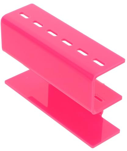 OSOLADY Support pour Pince à Épiler à Extension de Cils, Porte-Pince à Cils Compact en Acrylique Rose, Rangement Pratique pour Outils de Maquillage, Bureau et Domicile, Design Léger