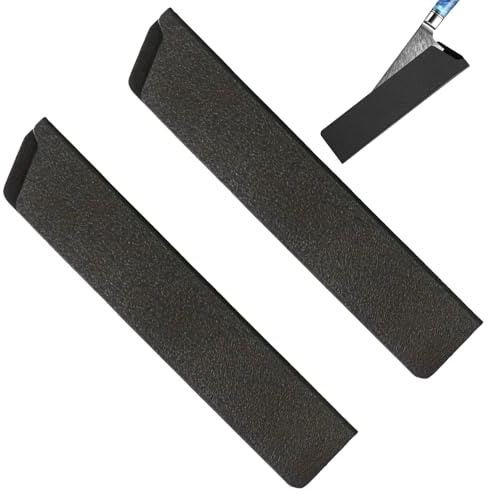 2 Stück Messerschutzhülle,22*5.5cm,Messerschutz,Messerscheide,Klingenschutz,Messerhülle,Klingenschutz Für Messer,Hochwertige Messer Messerschutzhülle Für Kochmesser, Klingenschutzmesser(Schwarz)