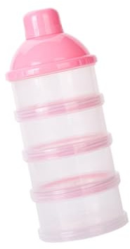 HANABASS Milchpulverspender aus Pp-material mit Separaten Fächern Tragbar für Babymilchpulver als Reisebehälter für Säuglingsnahrung Stapelbar für Snacks und Obst