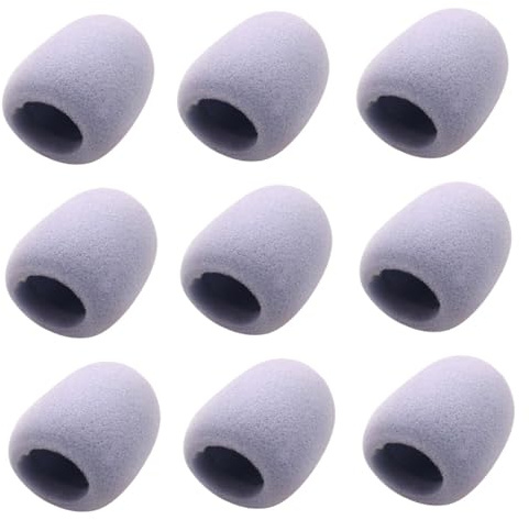 HOMOCONO 9 Piezas Funda Eva para Micrófono Funda Protectora Antiviento para Micrófono Antinoise Respirable para Ktv Reuniones