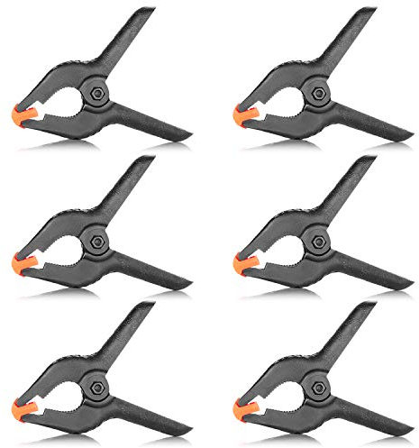 Neewer 6-Pack Set Heavy Duty Muslin Spring Clamps Clips 4.5/11.4cm for Photo Studio Backdrops Backgrounds Woodworking