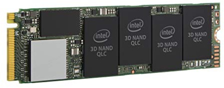 Intel SSD 660P Series 512MB (Geschwindigkeit: Lesen: 1800 MB/s, Schreiben: 1800 MB/s, M.2 80mm PCIe)