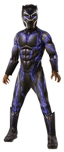 Rubie's Official Avengers Garçon Combinaison de combat avec panthère noire Taille L 8-10 ans Hauteur 147 cm