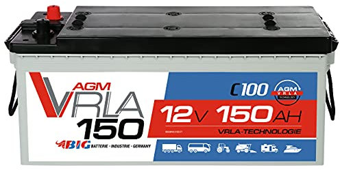 BIG AGM Solarbatterie 150Ah C100 12V Batterie Versorgung Caravan Boot 130Ah 140Ah GEL