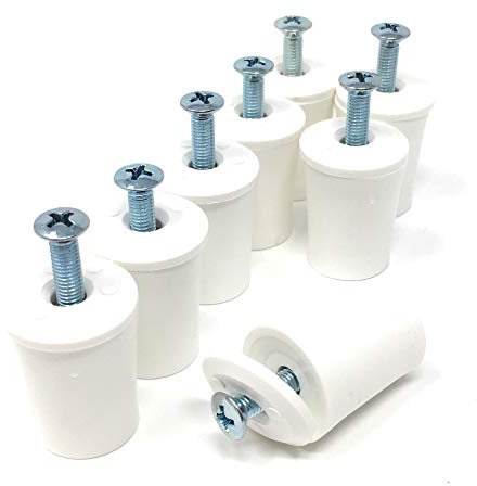 Jkandel Ensemble de 8 butées d’arrêt, de couleur blanche, 30 mm, avec disque
