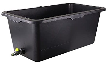 Pet Bath Pool, Bathtub for Washing Dogs and Cats, Paddling Pool for Pets, Sturdy Plastic, Useful Tap, Accessories for Pet Grooming ([cm]72x41x22; 40L)