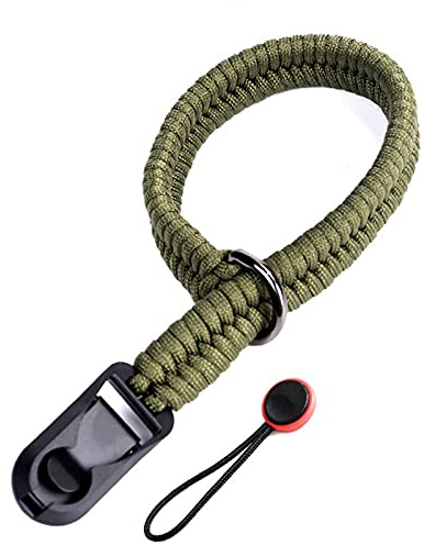 BECAT Kamera Handschlaufe Gurt Schnellverschluss Camera Strap Wristband Handgewebtes Einstellen Trageschlaufe Compatible with Canon, Nikon, Sony, Olympus, Pentax, Leica DSLR SLR Wrist Strap Grün, L40