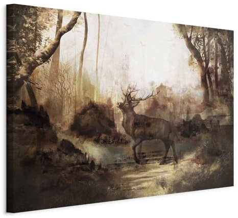 murando - Akustikbild Landschaft Bäume Natur, Schallschutz, Wohnzimmer | Verbessert Raumakustik, reduziert Hall, ideal fürs Büro oder Wohnzimmer, hochwertige Verarbeitung, schnelle Montage, stilvoll