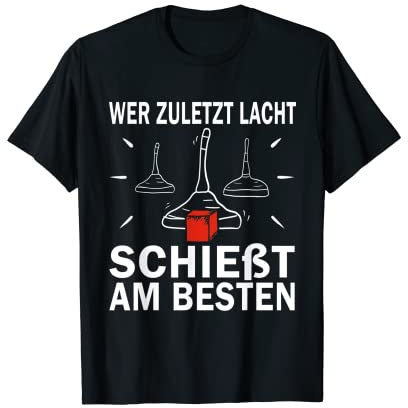 Wer zuletzt lacht schießt am besten Eistockschießen T-Shirt