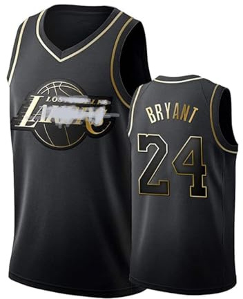 # 24 K o b e Black Gold Basketball Jersey,Unisex ärmelloses Sportweste Shirt.