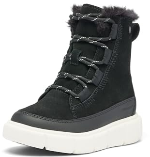 Sorel Unisex Kinder Explorer 3 Lace Wp Mode-Stiefel, Black Sea Salt, 27 EU