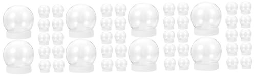 TOPBATHY 48stücke Leere Schneekugeln Transparente Wasserglobes Für Bastelprojekte Für Weihnachtsdekoration Und Kreative Gestaltung