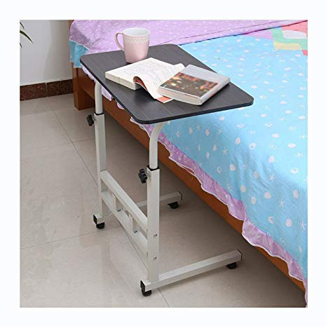 SFNIOKFG Überbetttisch mit Rollen, für Sofas, Überbetttische, Computertische, Home-Office-Arbeitszimmer, PC-/Laptop-Tische für kleine Räume, Arbeitsstationen, Schreibtischmöbel (Schwarze Ze
