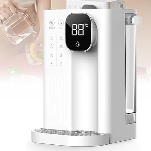 TRTDYFKH Dispensador instantáneo de Agua Caliente, Tanque de Agua de Gran Capacidad de 3 litros, Control de Temperatura de 4 etapas, Pantallas LED, dispensador de Agua con Filtro for Oficina y hogar