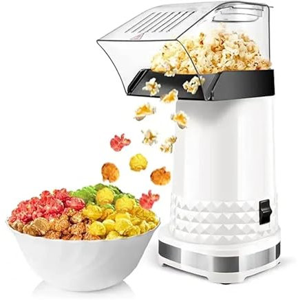 RUNZE765Z Máquina de Palomitas Máquina de Palomitas de maíz de Aire Caliente con Taza medidora for máquina de Palomitas de maíz casera Palomitero(A)