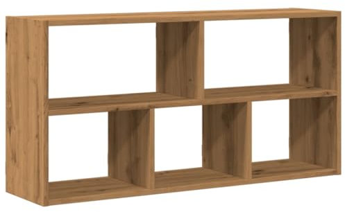 vidaXL Mensola da parete in rovere 100 x 25 x 50 cm, in legno, scaffalatura galleggiante