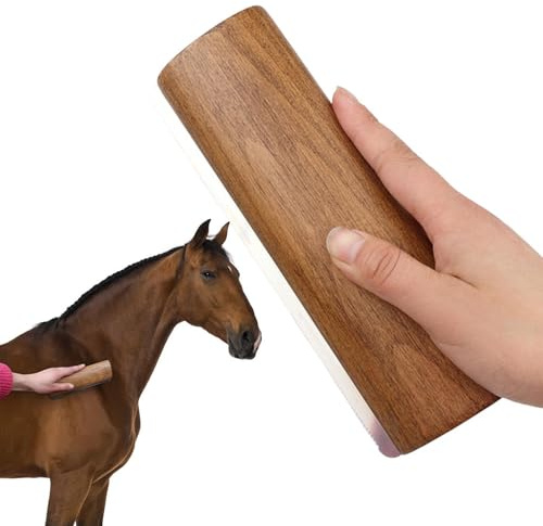 Haarausfall für , Holzgriff, Edelstahlzähne – ergonomische Bürste für die Fellpflege, Hundekamm, Tierhaarentfernungskamm