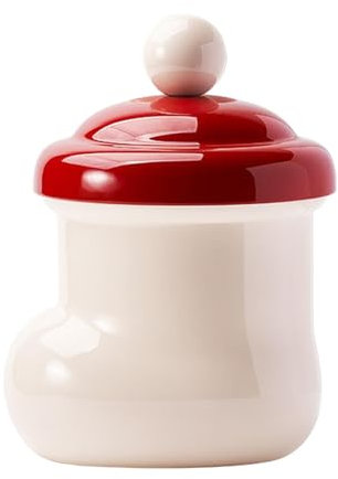 Générique Poubelle de table, jolie poubelle de bureau avec couvercle, poubelle rouge sur le thème de Noël pour la maison et le salon