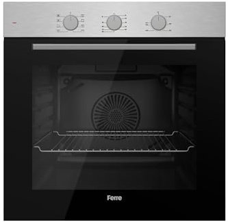 Ferre QBP8- IN - 60cm Electric Built-in Oven - 68L - Turbo Fan & Turbo Resistant & Grill Resistant - Stainless Steel